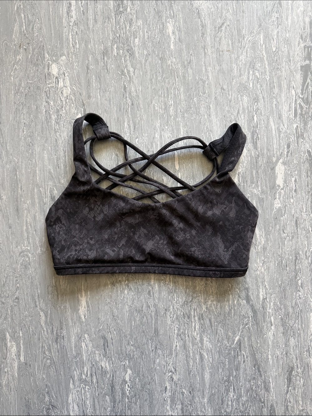 lululemon athletica Black Crisscross Sports Bra